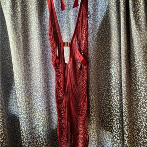 Thistle and Spire Scarlet Fringe Chemise